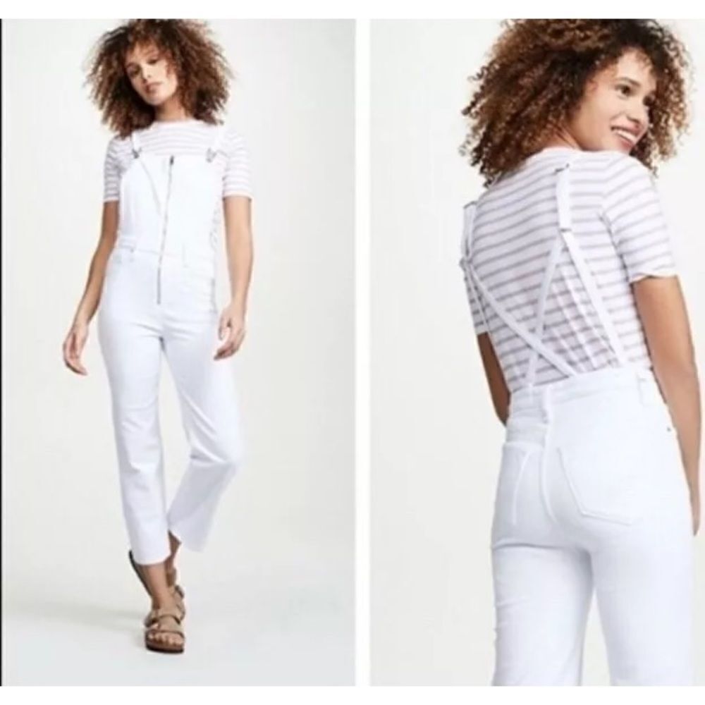 NWOT Hudson White Overalls 